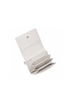 Brandon Blackwood Wallets>Accordion Card Case White Leather