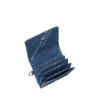 Brandon Blackwood Wallets>Accordion Card Case Bb Logo Denim