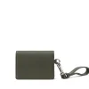 Brandon Blackwood Wallets>Accordion Card Case Green Leather
