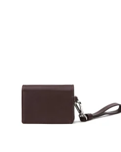 Brandon Blackwood Wallets>Accordion Card Case Brown Leather