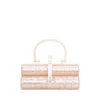 Brandon Blackwood Top Handle Bags>Acrylic Duplex Purse Ivory Marble