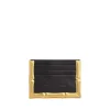 Brandon Blackwood Cardholders>Bamboo B Card Holder Black Leather