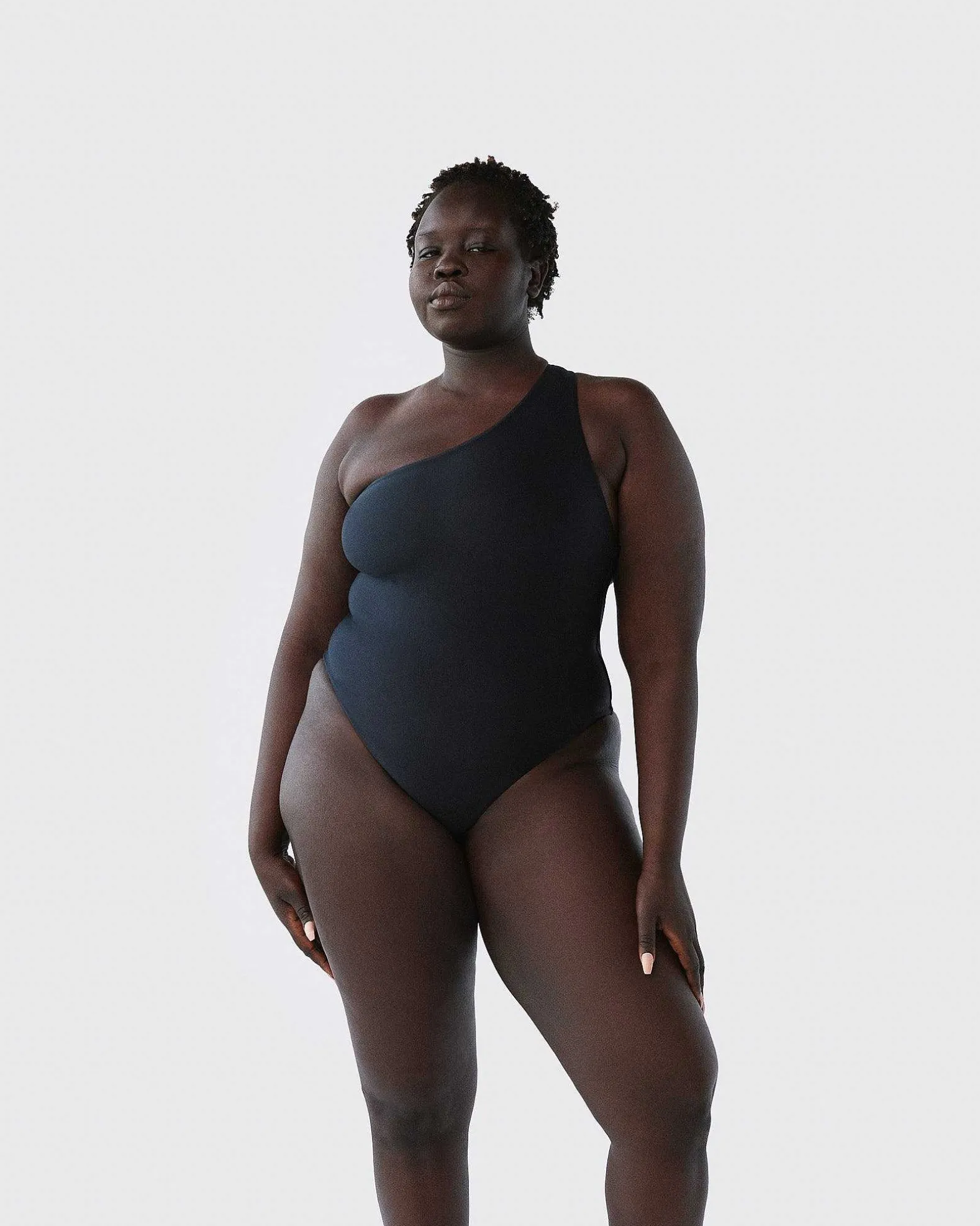 Brandon Blackwood One-Piece>Bamboo B Hoop One-Piece Swimsuit Black