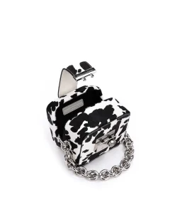 Brandon Blackwood Top Handle Bags>Caro Buckle Bag Cow Print Ponyhair