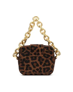 Brandon Blackwood Top Handle Bags>Caro Buckle Bag Leopard Ponyhair