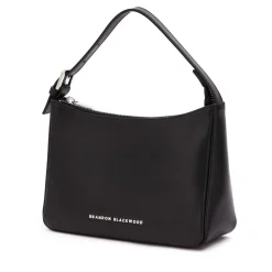 Brandon Blackwood Shoulder Bags>Cortni Bag Black Leather