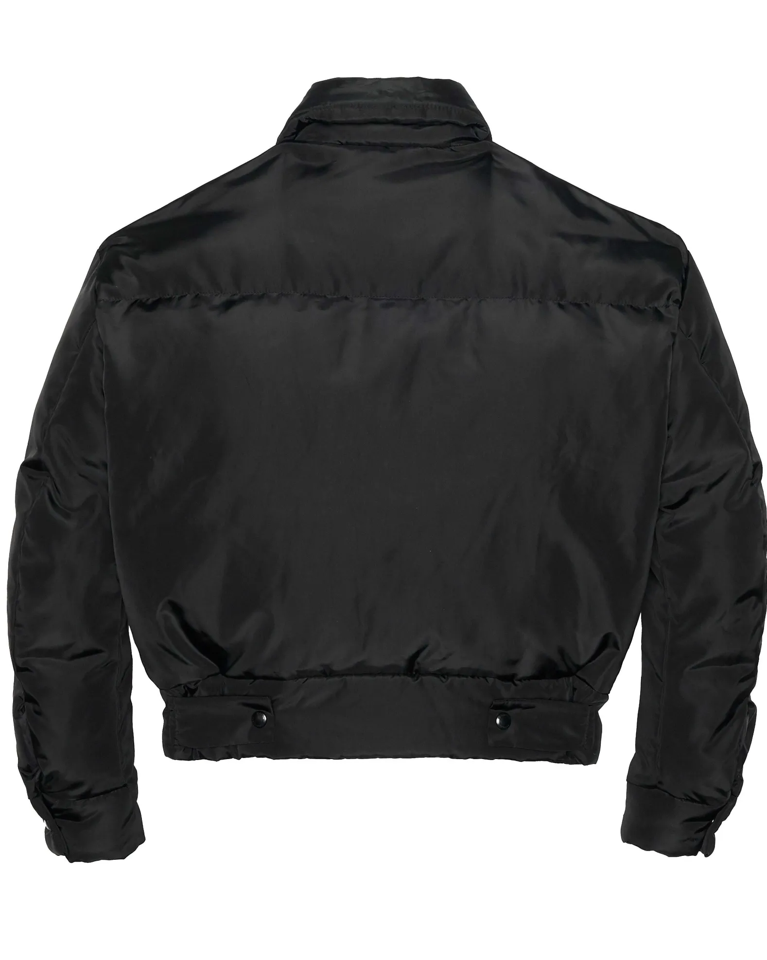 Brandon Blackwood Outerwear>Cropped Puffer Black Nylon