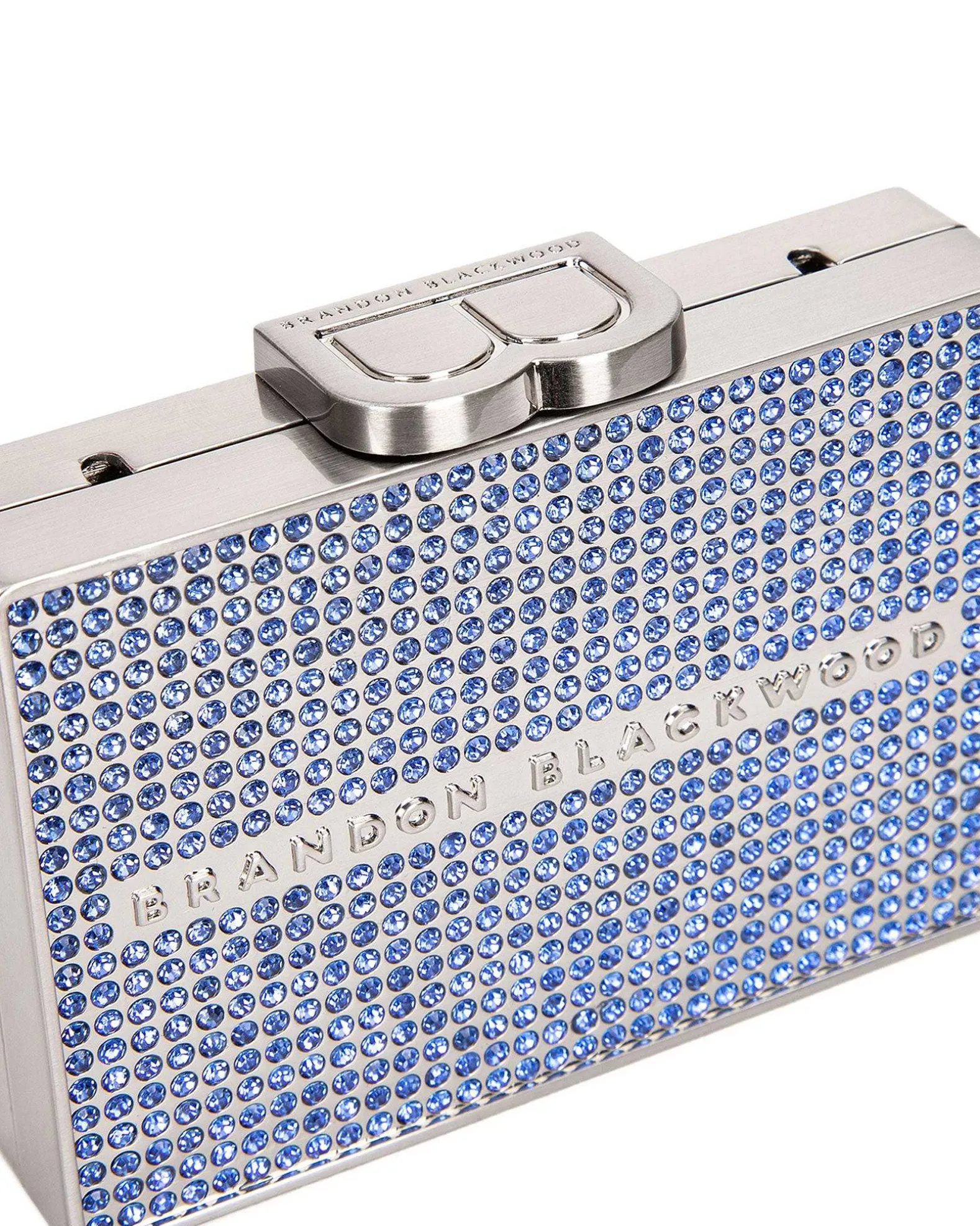 Brandon Blackwood Wallets>Crystal Card Case Sapphire Crystal
