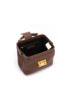 Brandon Blackwood Crossbody Bags>Elizabeth Doctor Bag Brown Leather