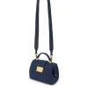 Brandon Blackwood Top Handle Bags>Elizabeth Doctor Bag Dark Denim