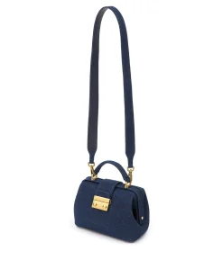 Brandon Blackwood Top Handle Bags>Elizabeth Doctor Bag Dark Denim