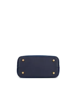 Brandon Blackwood Top Handle Bags>Elizabeth Doctor Bag Dark Denim