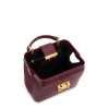 Brandon Blackwood Top Handle Bags>Elizabeth Doctor Bag Burgundy Leather W/Brass Hardware