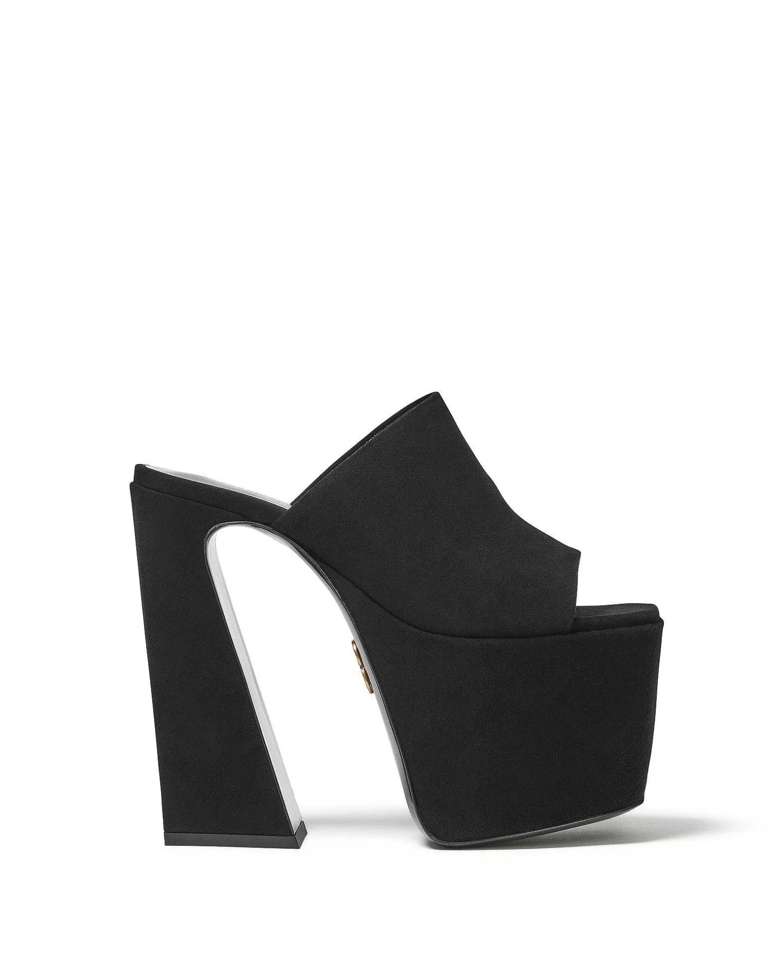 Brandon Blackwood Platforms>Harlo Mule Black Suede