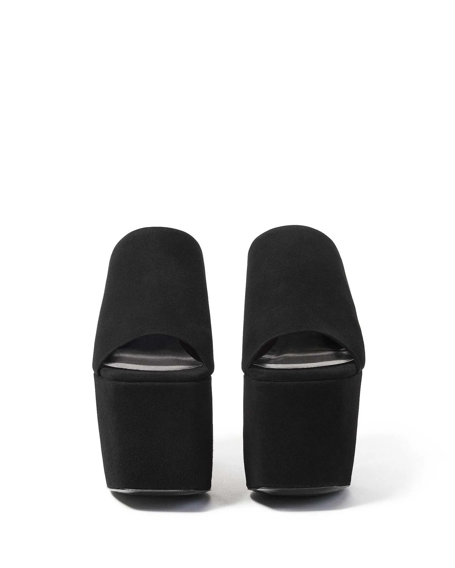 Brandon Blackwood Platforms>Harlo Mule Black Suede