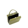 Brandon Blackwood Crossbody Bags>Kendrick Trunk Evergreen Leather W/Silver Hardware
