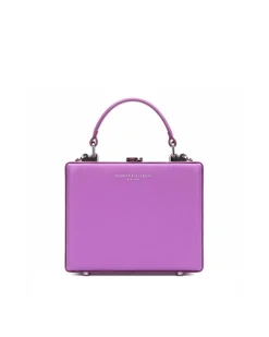Brandon Blackwood Crossbody Bags>Kendrick Trunk Purple Leather