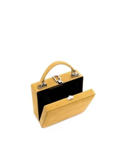 Brandon Blackwood Top Handle Bags>Kendrick Trunk Yellow Suede