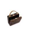 Brandon Blackwood Top Handle Bags>Kendrick Trunk Leopard Ponyhair