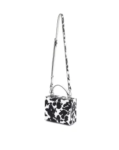 Brandon Blackwood Top Handle Bags>Kendrick Trunk Cow Print Ponyhair
