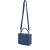Brandon Blackwood Top Handle Bags>Kendrick Trunk Navy Blue Denim