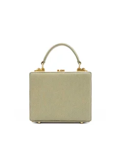 Brandon Blackwood Top Handle Bags>Kendrick Trunk Green Denim