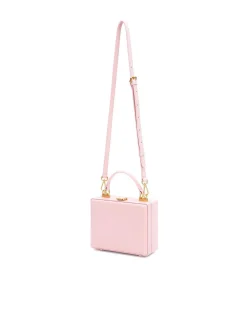 Brandon Blackwood Top Handle Bags>Kendrick Trunk Soft Pink Leather W/Brass Hardware