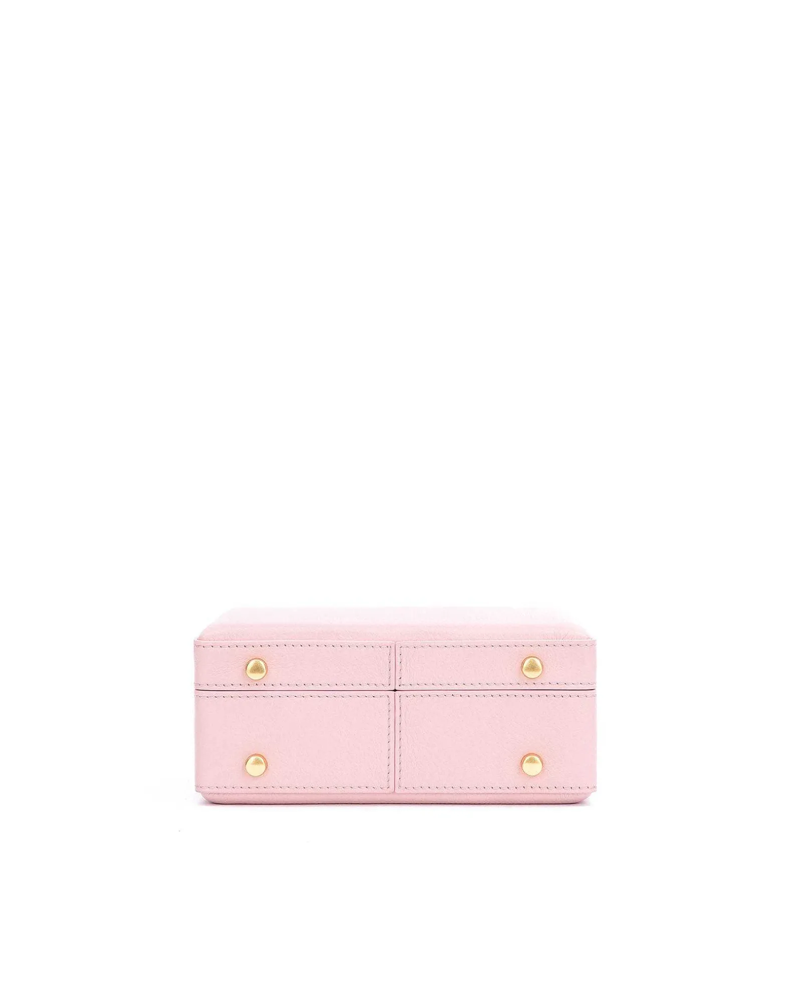 Brandon Blackwood Top Handle Bags>Kendrick Trunk Soft Pink Leather W/Brass Hardware