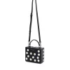 Brandon Blackwood Top Handle Bags>Kendrick Trunk Black Daisy Leather