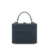 Brandon Blackwood Top Handle Bags>Kendrick Trunk Navy Blue Suede