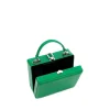 Brandon Blackwood Top Handle Bags>Kendrick Trunk True Green Leather W/Silver Hardware