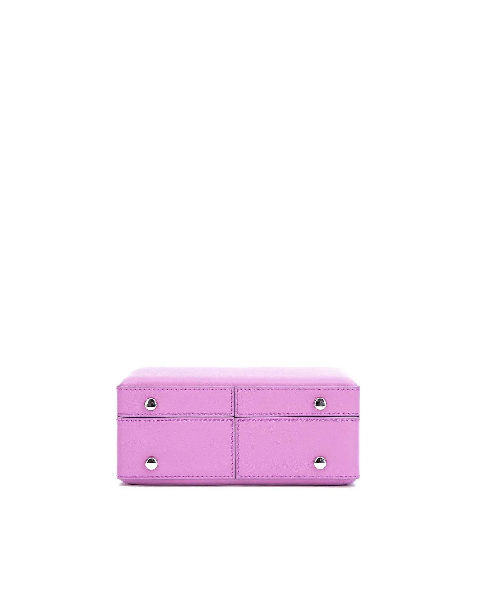 Brandon Blackwood Top Handle Bags>Kendrick Trunk Light Purple Leather W/Silver Hardware