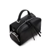 Brandon Blackwood Crossbody Bags>Kimora Bag Black Leather W/Silver Hardware