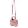 Brandon Blackwood Crossbody Bags>Kuei Bag Pink Bandana Vegan Leather