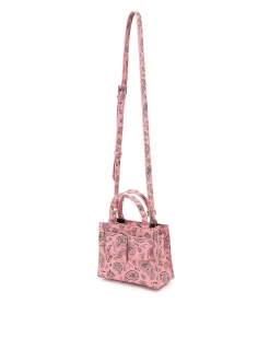 Brandon Blackwood Crossbody Bags>Kuei Bag Pink Bandana Vegan Leather