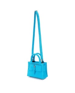 Brandon Blackwood Crossbody Bags>Kuei Bag Aqua Blue Terrycloth