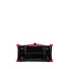 Brandon Blackwood Top Handle Bags>Kuei Bag Black Patent Leather W/Bright Red Shearling Trim
