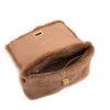 Brandon Blackwood Shoulder Bags>Lisa Shoulder Bag Light Brown Mink W/Brass Hardware