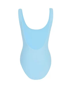 Brandon Blackwood One-Piece>Logo One-Piece Swimsuit Baby Blue/Red Logo