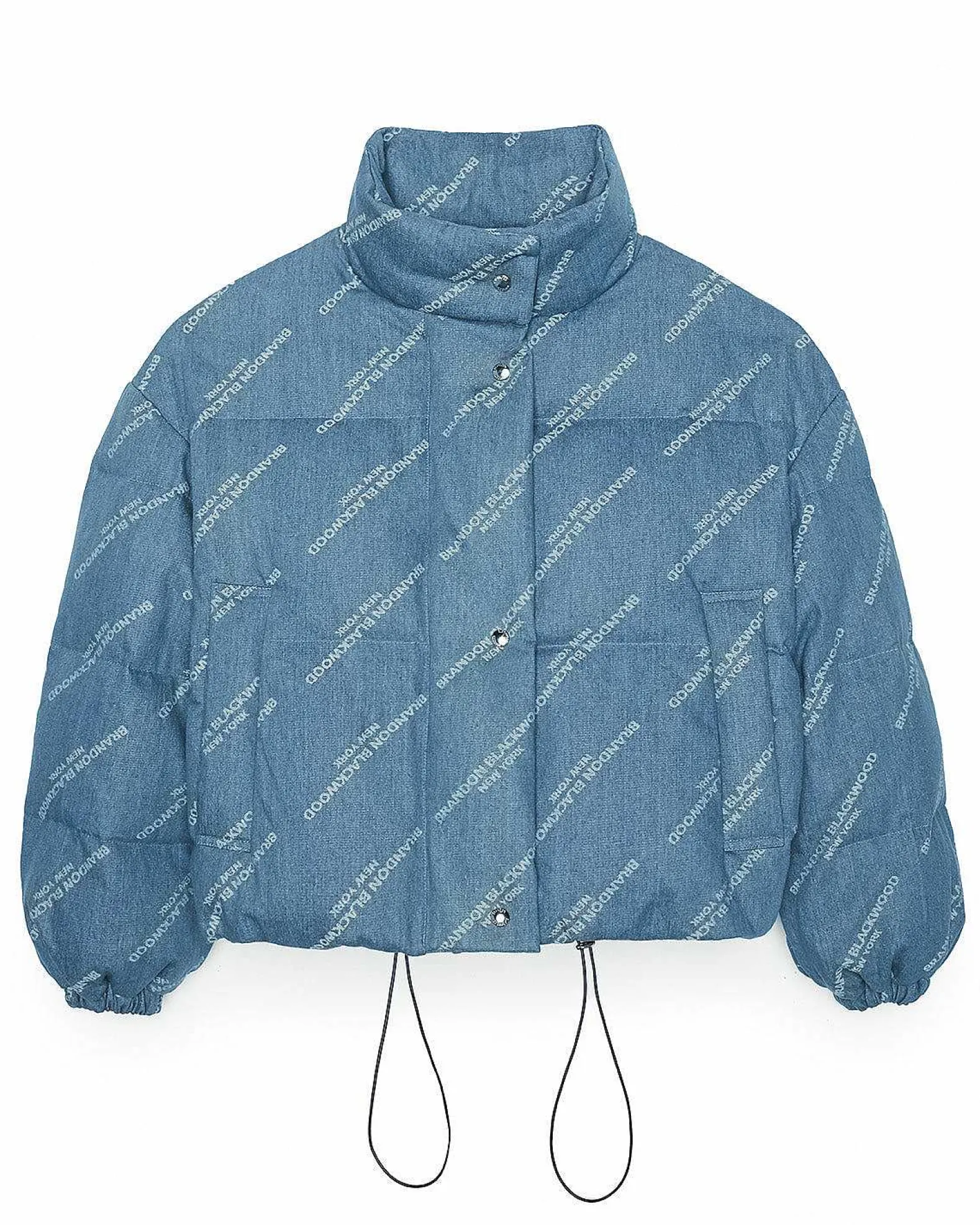 Brandon Blackwood Outerwear>Logo Puffer Denim