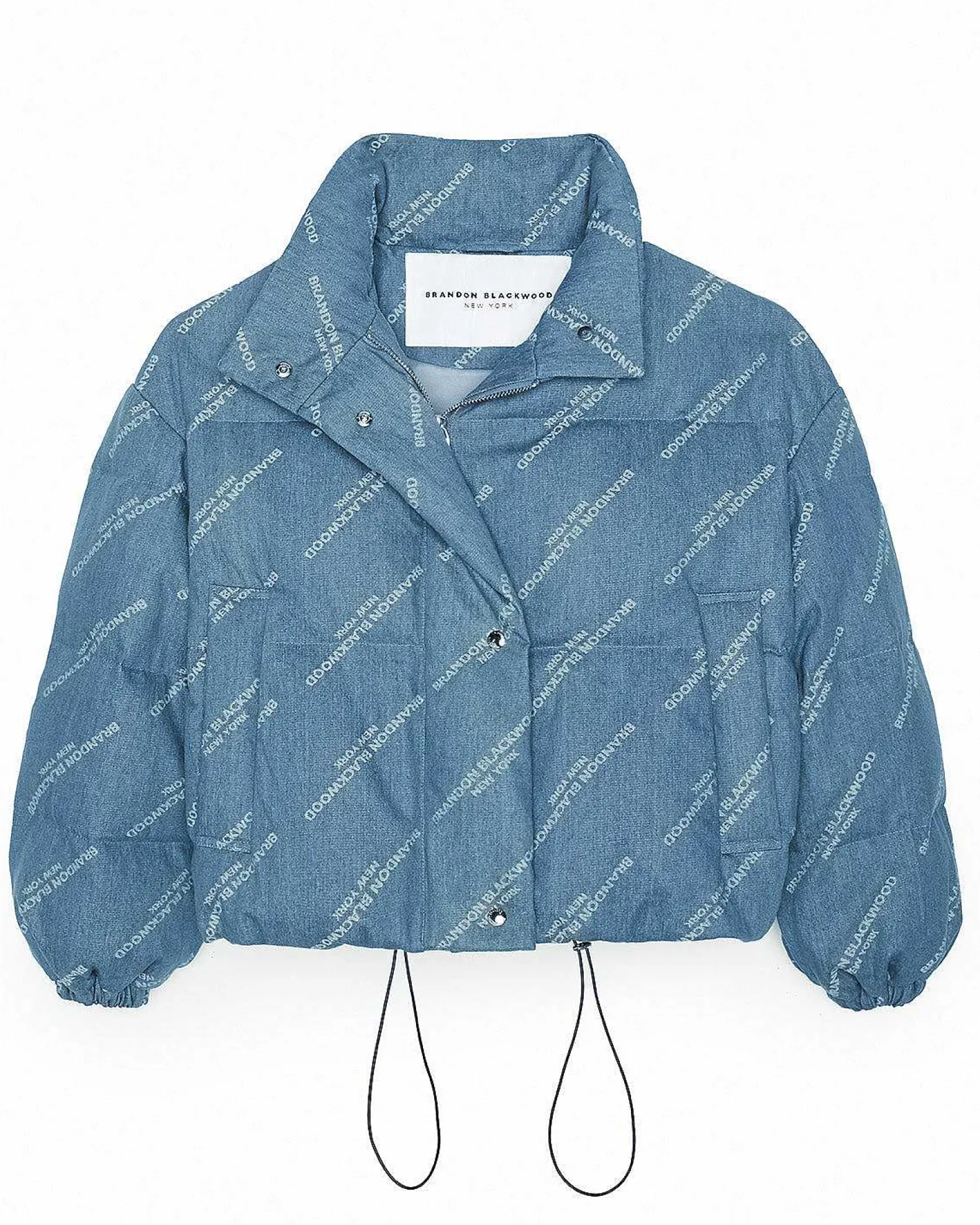 Brandon Blackwood Outerwear>Logo Puffer Denim