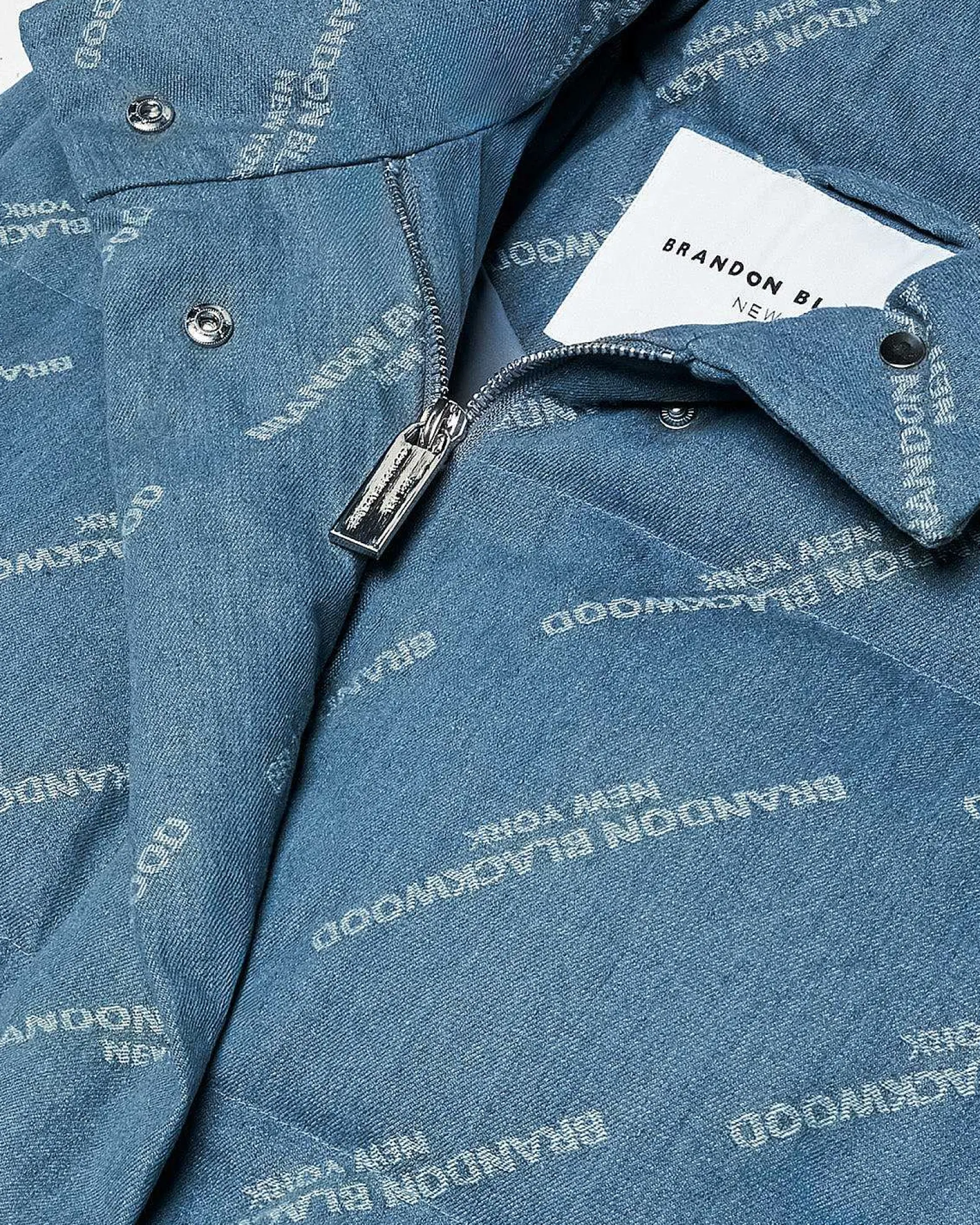 Brandon Blackwood Outerwear>Logo Puffer Denim
