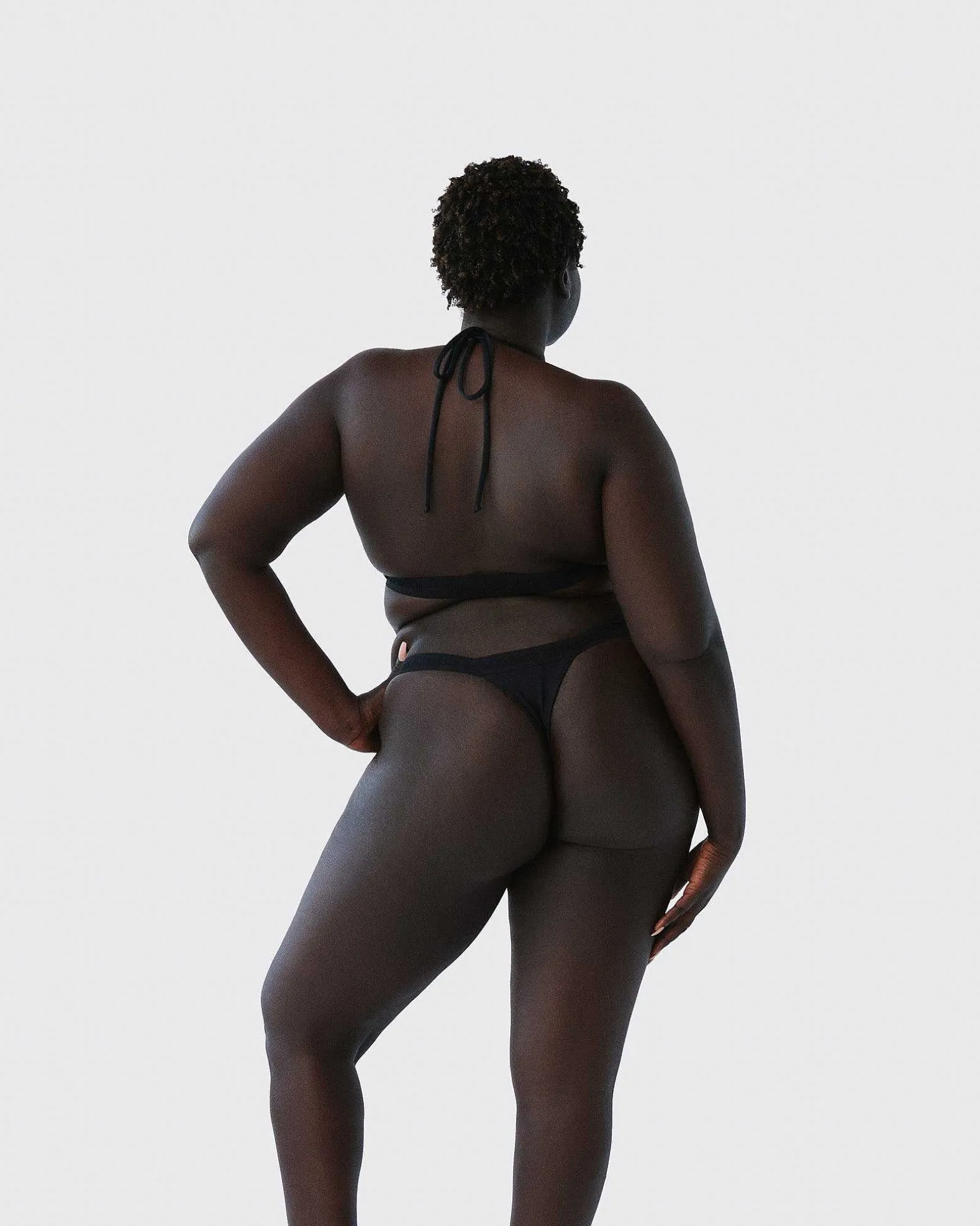 Brandon Blackwood Bottoms>Logo Swim Thong Black