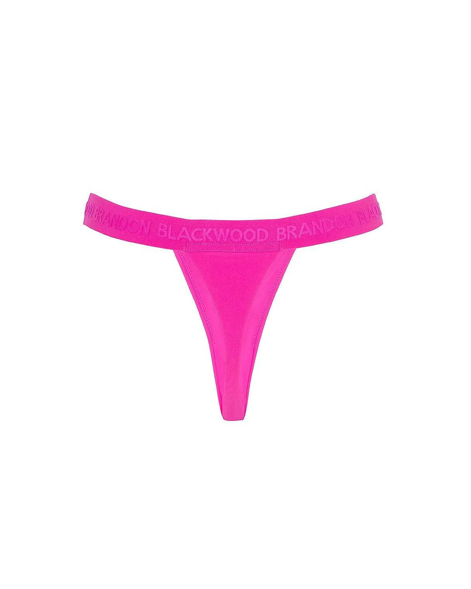 Brandon Blackwood Bottoms>Logo Swim Thong Hot Pink