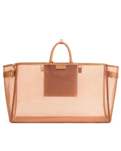 Brandon Blackwood Crossbody Bags>Market Tote Brown Mesh