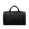 Brandon Blackwood Duffle Bags>Medium Duffle Black Leather