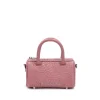 Brandon Blackwood Crossbody Bags>Mini Cara Duffle Bag Pink Bubble Leather