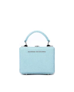 Brandon Blackwood Crossbody Bags>Mini Kendrick Trunk Powder Blue Terrycloth