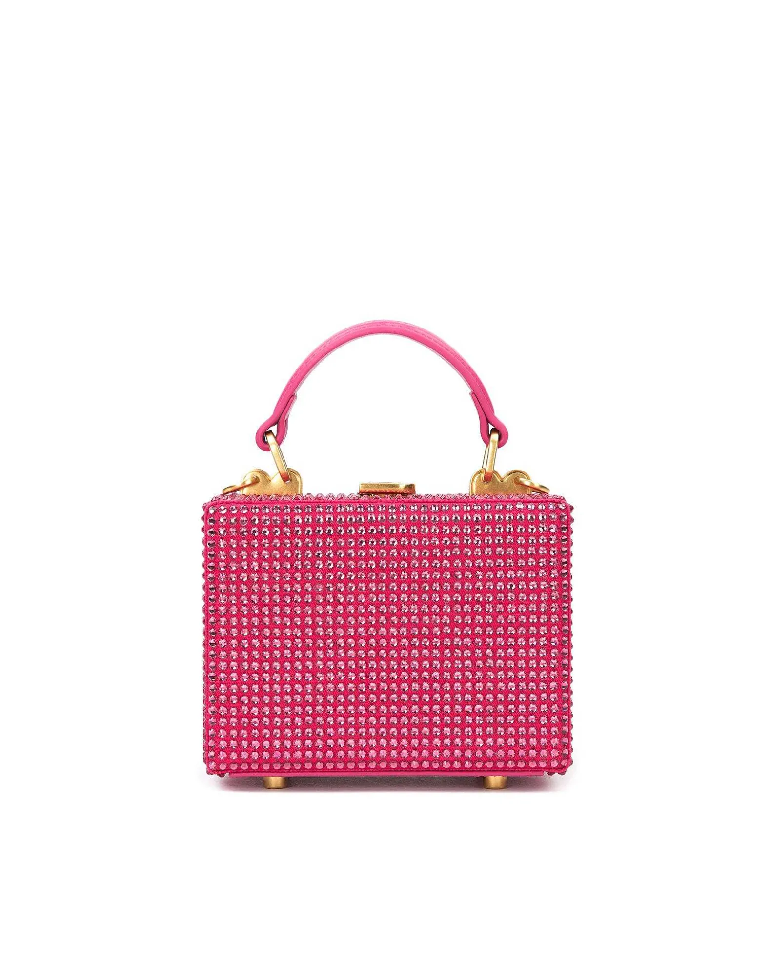 Brandon Blackwood Crossbody Bags>Mini Kendrick Trunk Rose Mini Crystals