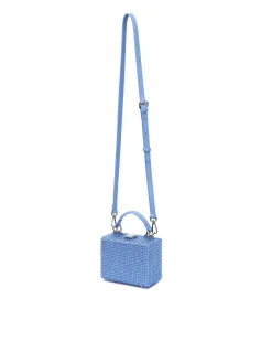 Brandon Blackwood Crossbody Bags>Mini Kendrick Trunk Light Sapphire Mini Crystals
